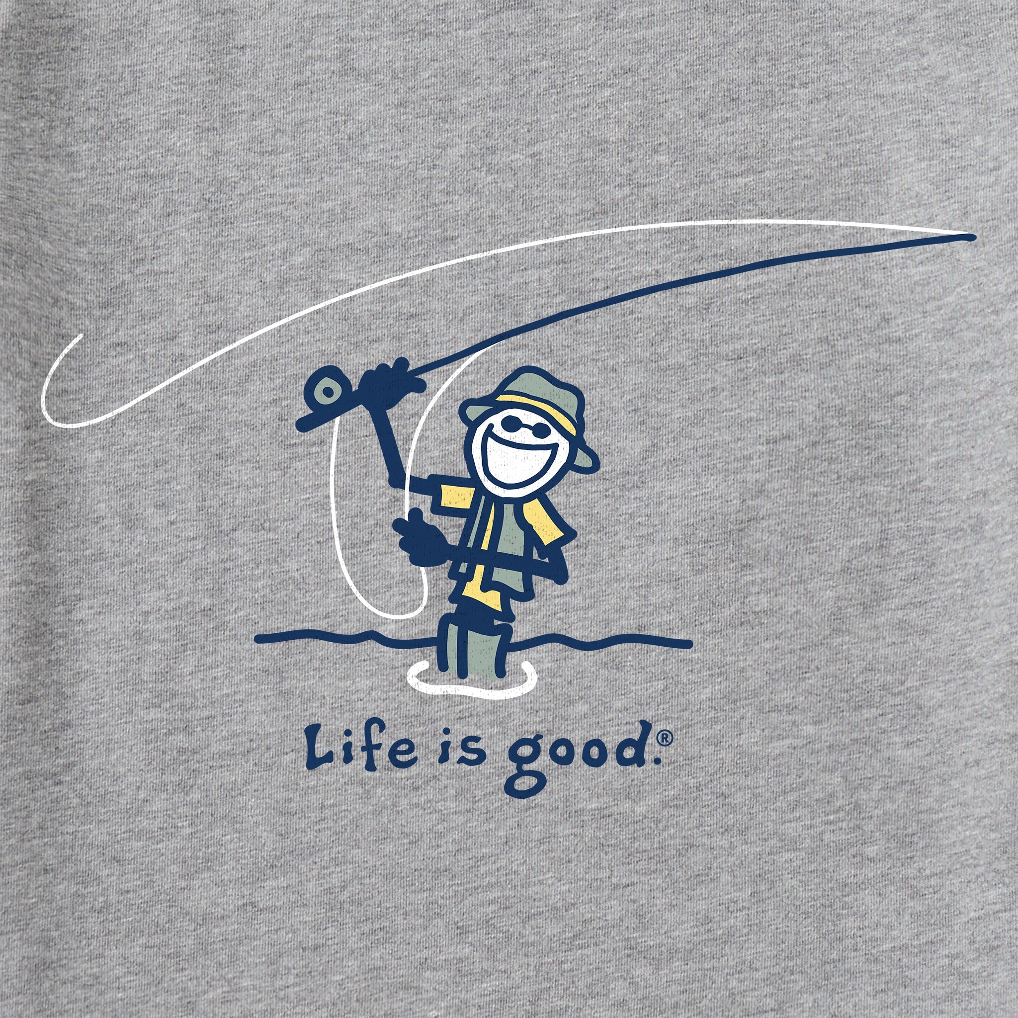 Men's Jake Cast Fish Short Sleeve Crusher Tee