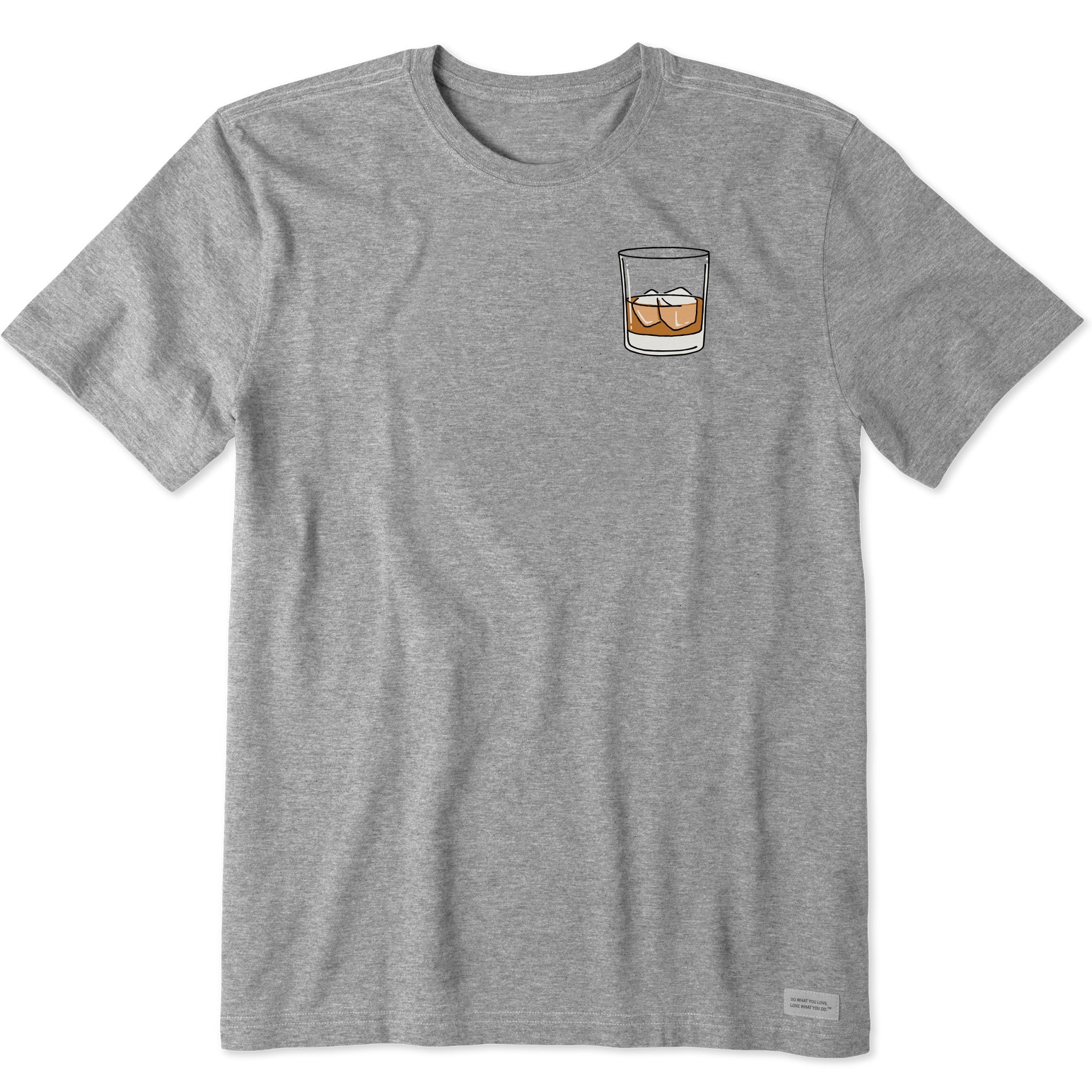 Men's Whiskey Glass Short Sleeve Crusher Tee
