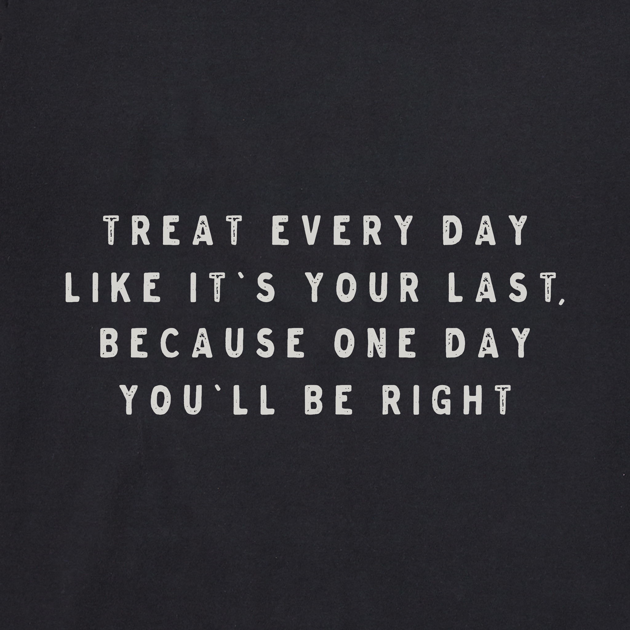 Men's Antique Treat Every Day Skull Short Sleeve Crusher Tee
