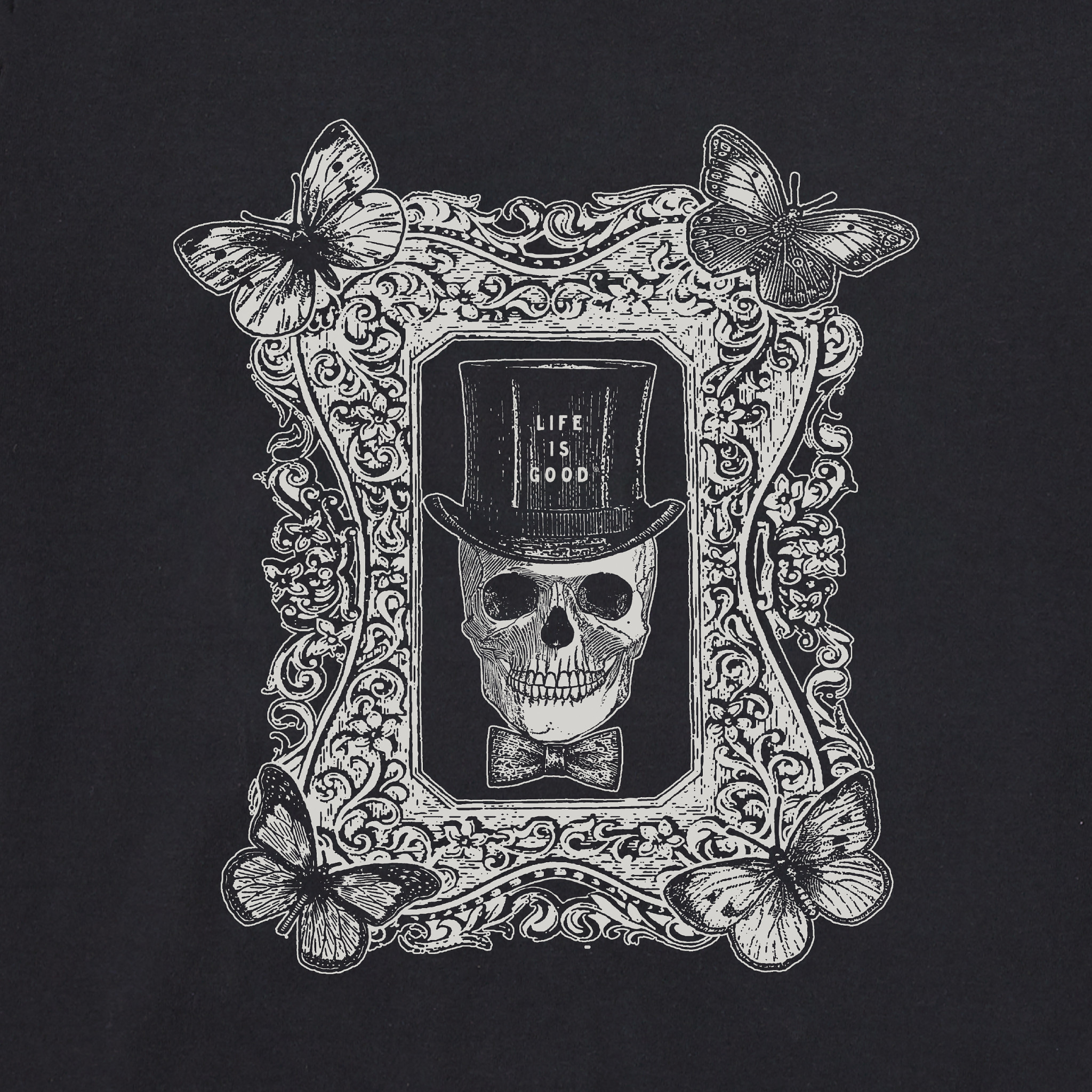 Men's Antique Treat Every Day Skull Short Sleeve Crusher Tee