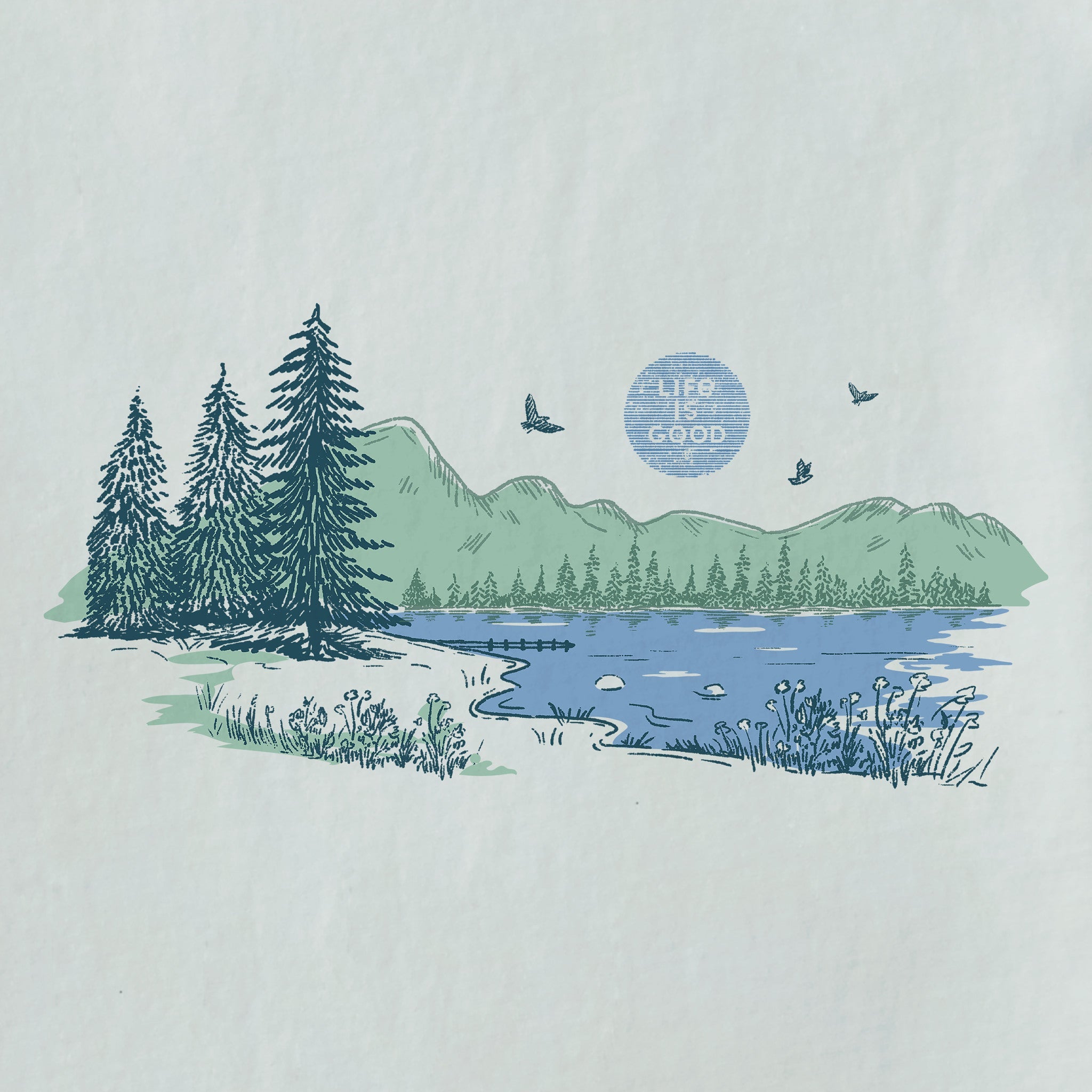 Men's Mountain Lake Short Sleeve Tee