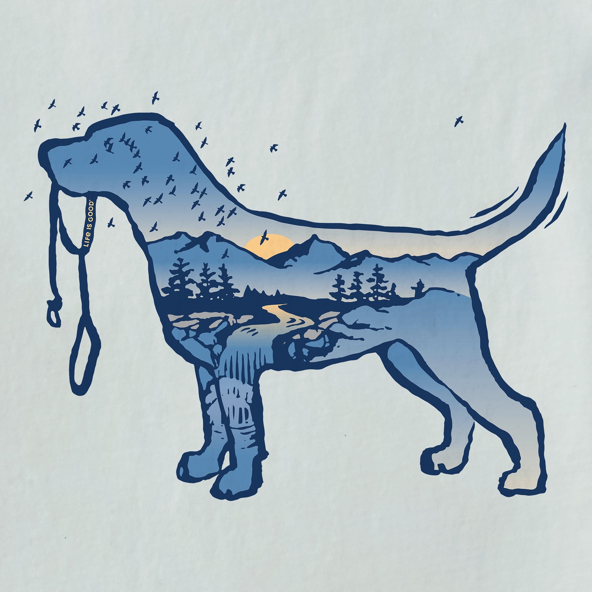 Men's Macro Micro Dogscape Short Sleeve Crusher Tee