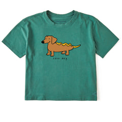 Women's Corn Dog Short Sleeve Crusher Boxy Tee