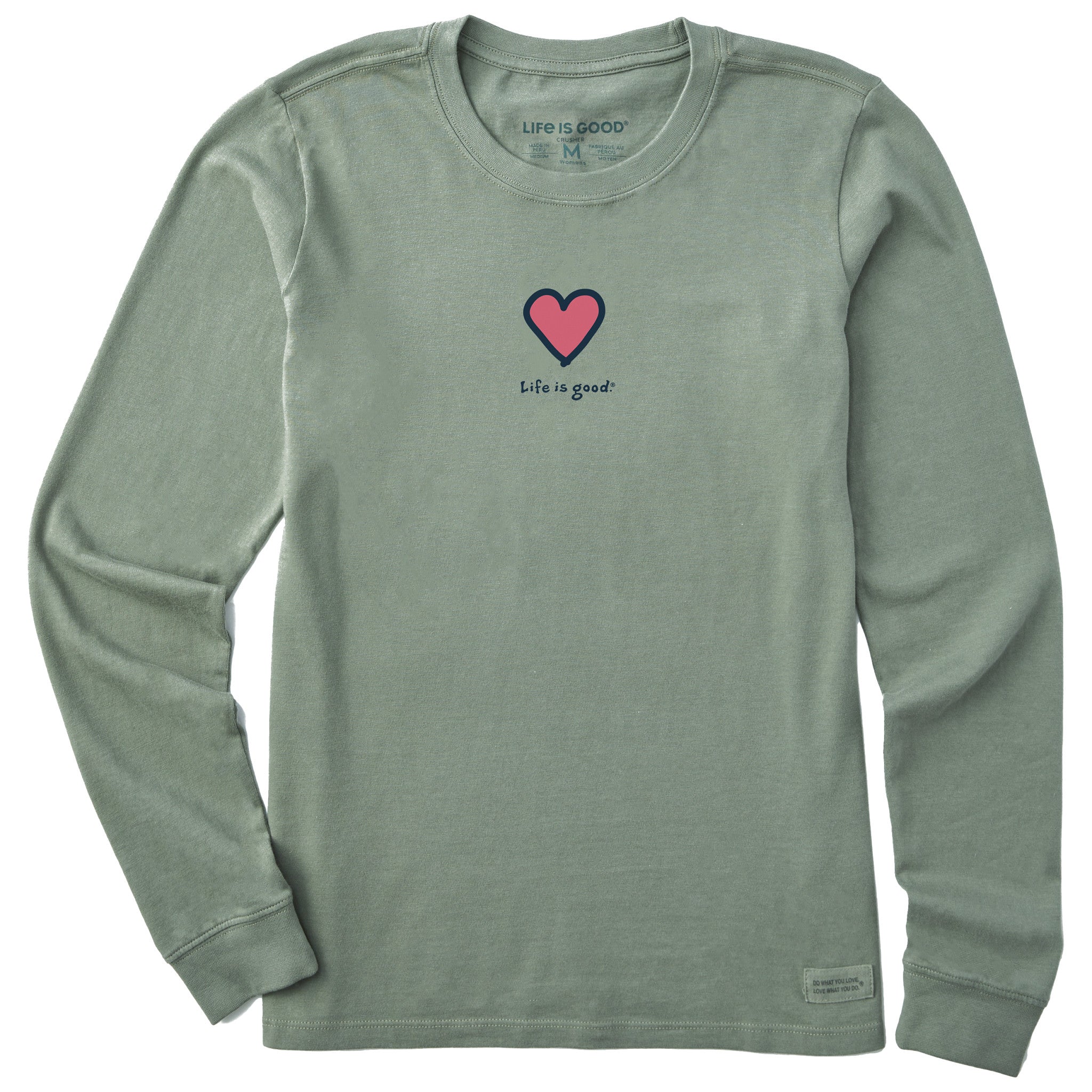 Women's Heart Long Sleeve Crusher Tee