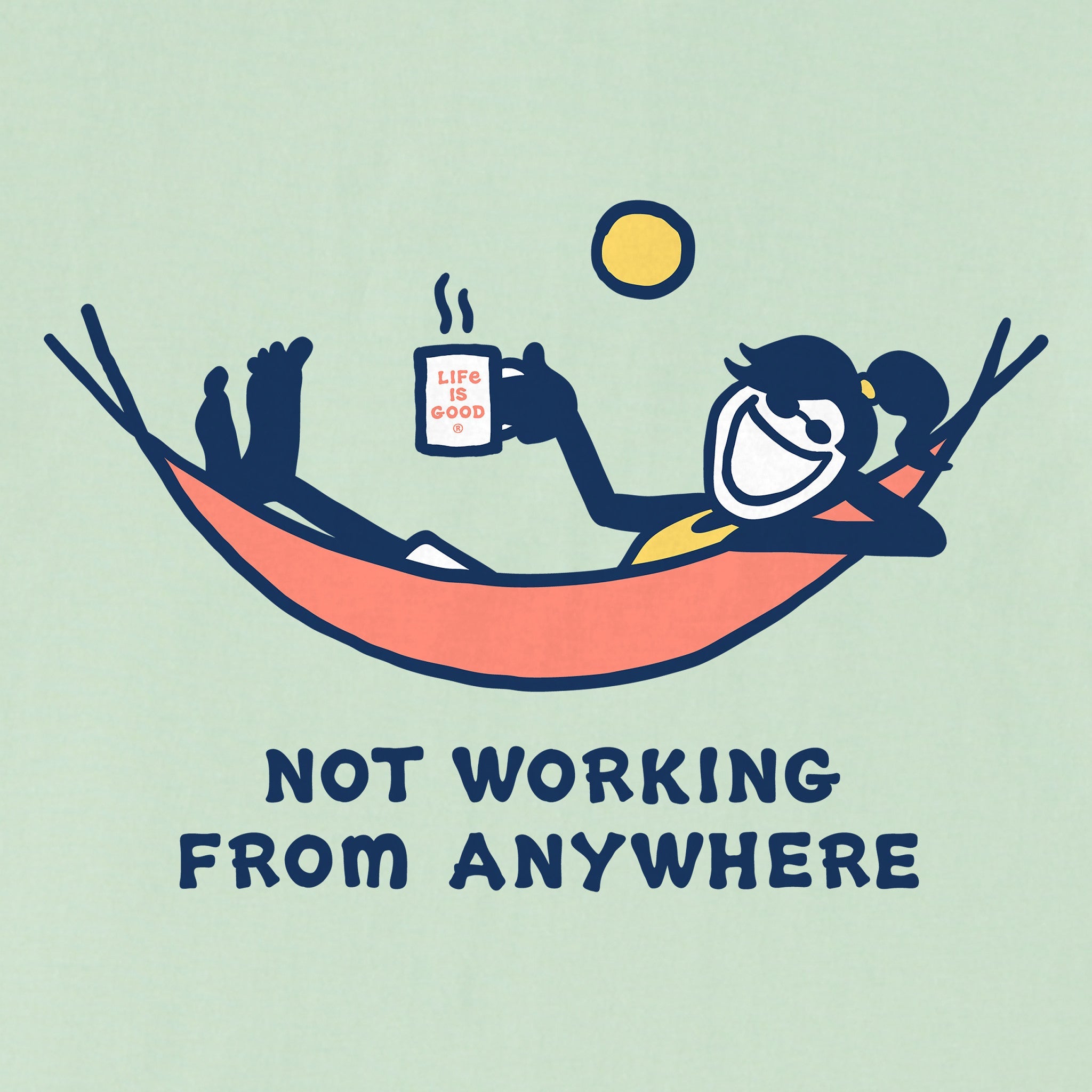 Women's Jackie Not Working From Anywhere Short Sleeve Tee