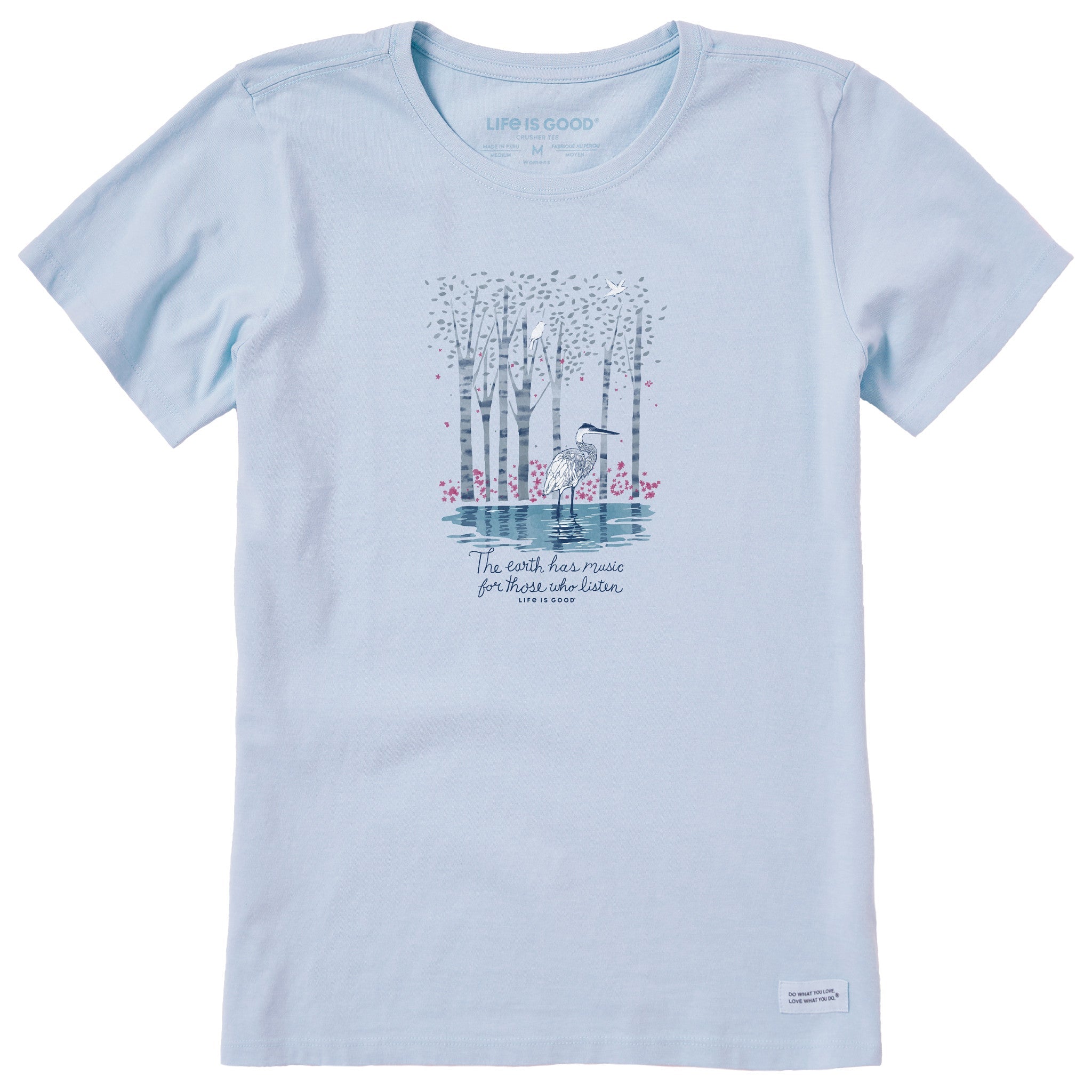Women's Earth Has Music Heron Short Sleeve Tee