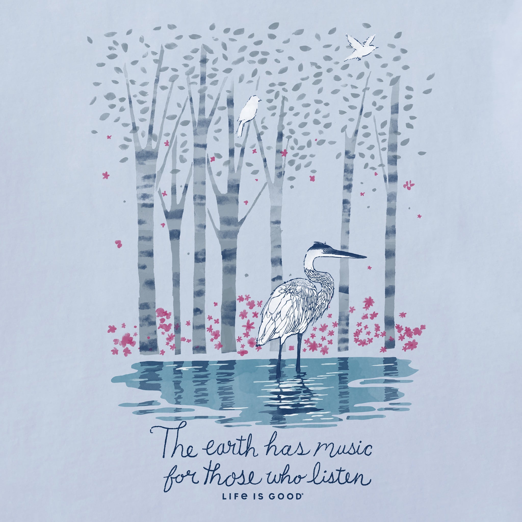 Women's Earth Has Music Heron Short Sleeve Tee