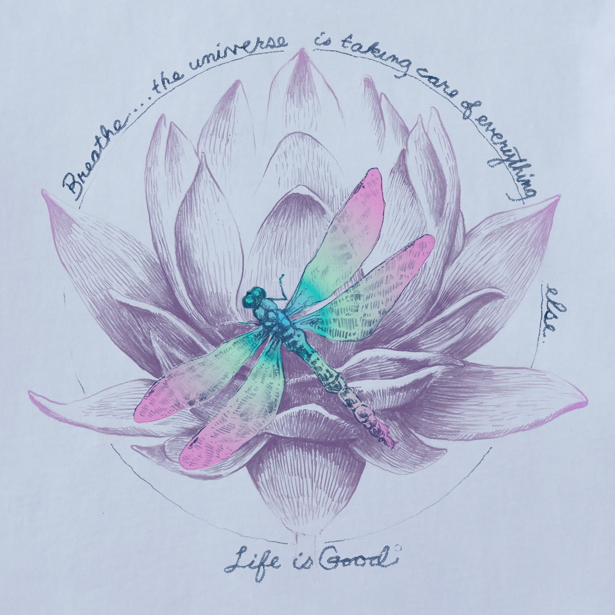 Women's Dragonfly Lotus Breathe Short Sleeve Tee