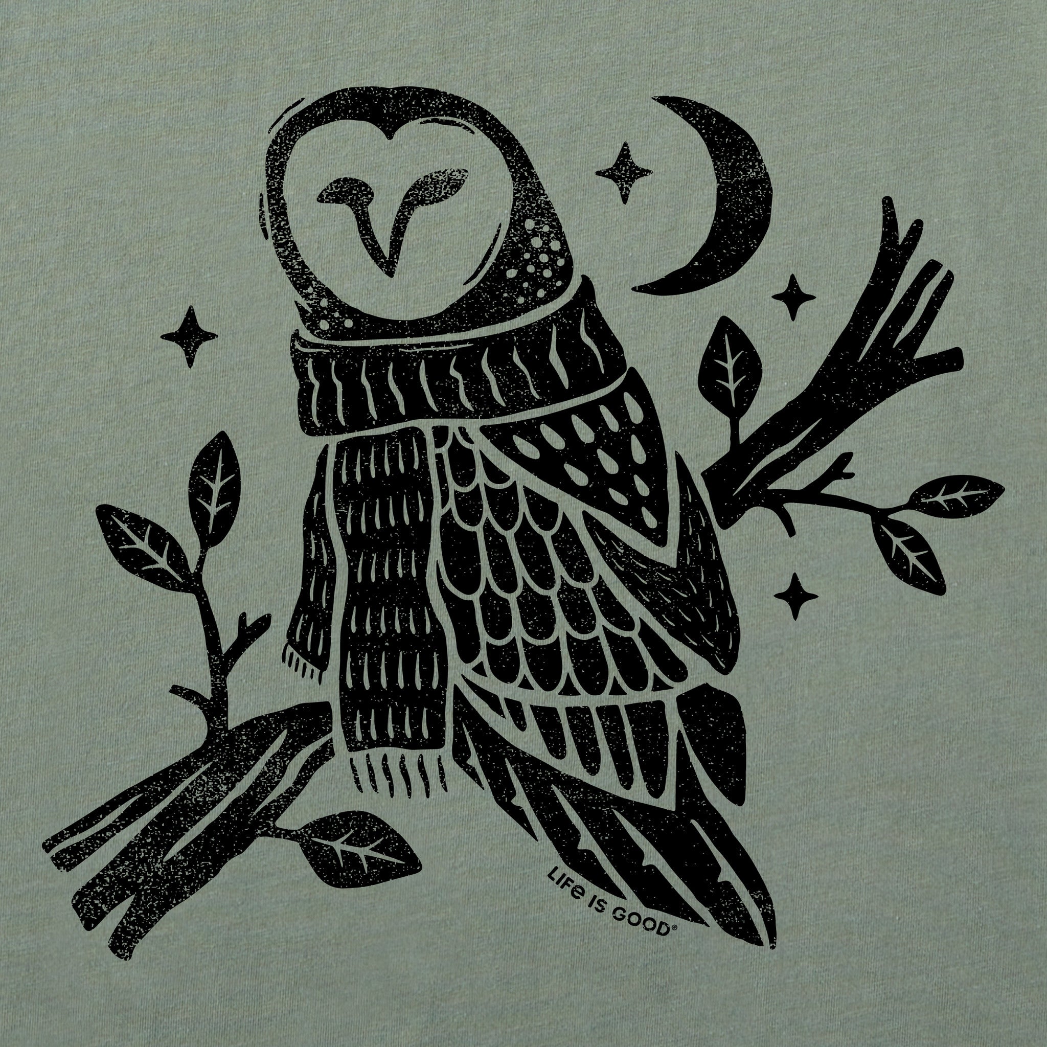 Men's Warmly Dressed Owl Long Sleeve Crusher Tee