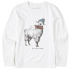 Kids No Prob-llama Long Sleeve Crusher Tee