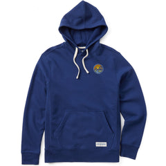 Men's Sunset Mountain Circle Simply True Fleece Hoodie