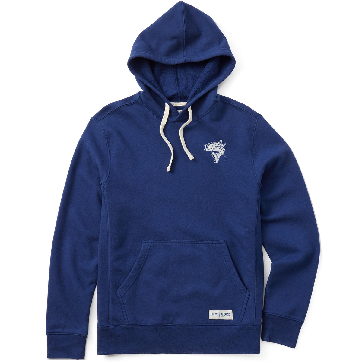 Men's Single Fish Simply True Fleece Hoodie
