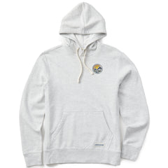 Men's Sunset Mountain Circle Simply True Fleece Hoodie