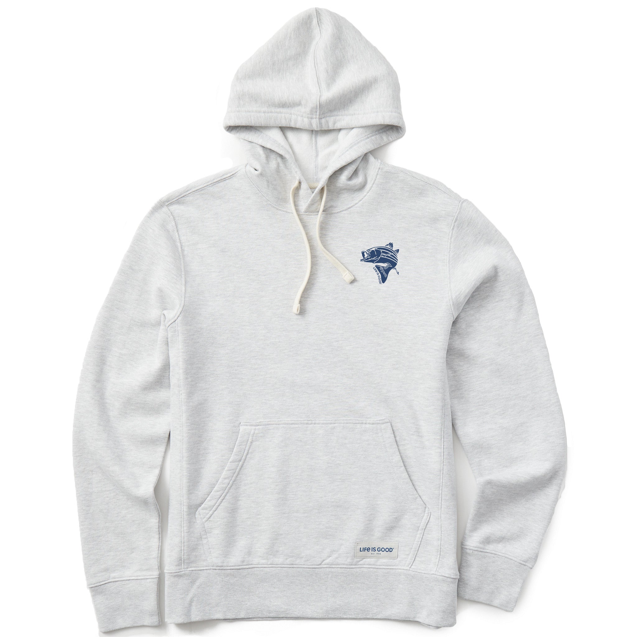 Men's Single Fish Simply True Fleece Hoodie