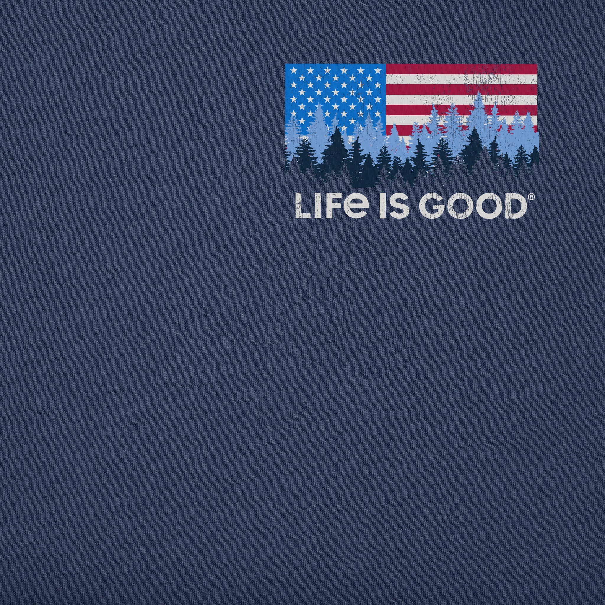 Men's Flag Forest LIG Simply True Fleece Hoodie