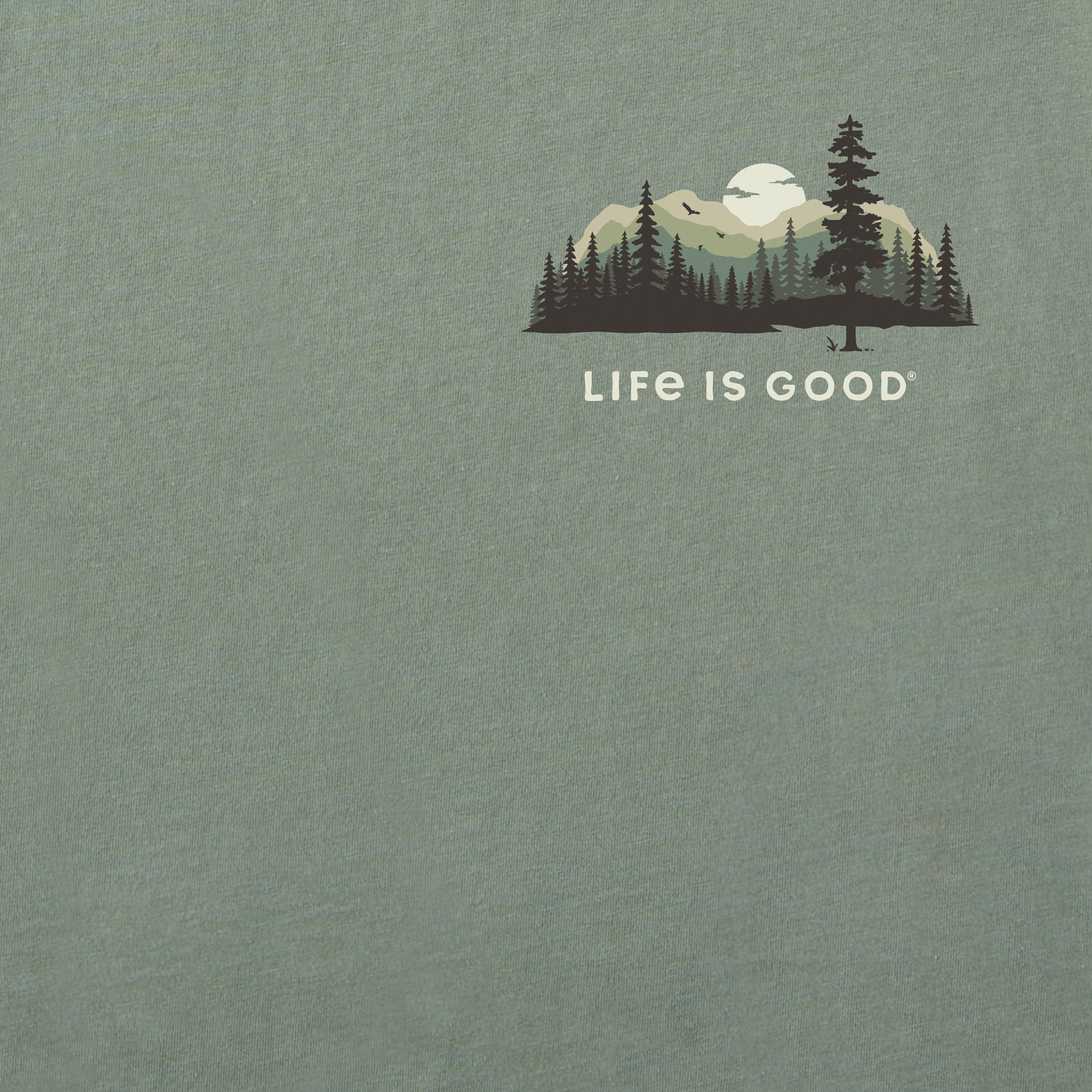 Men's Evergreen Silhouette Simply True Fleece Crew