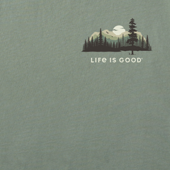 Men's Evergreen Silhouette Simply True Fleece Crew