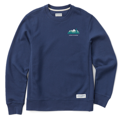 Men's Evergreen Silhouette Simply True Fleece Crew