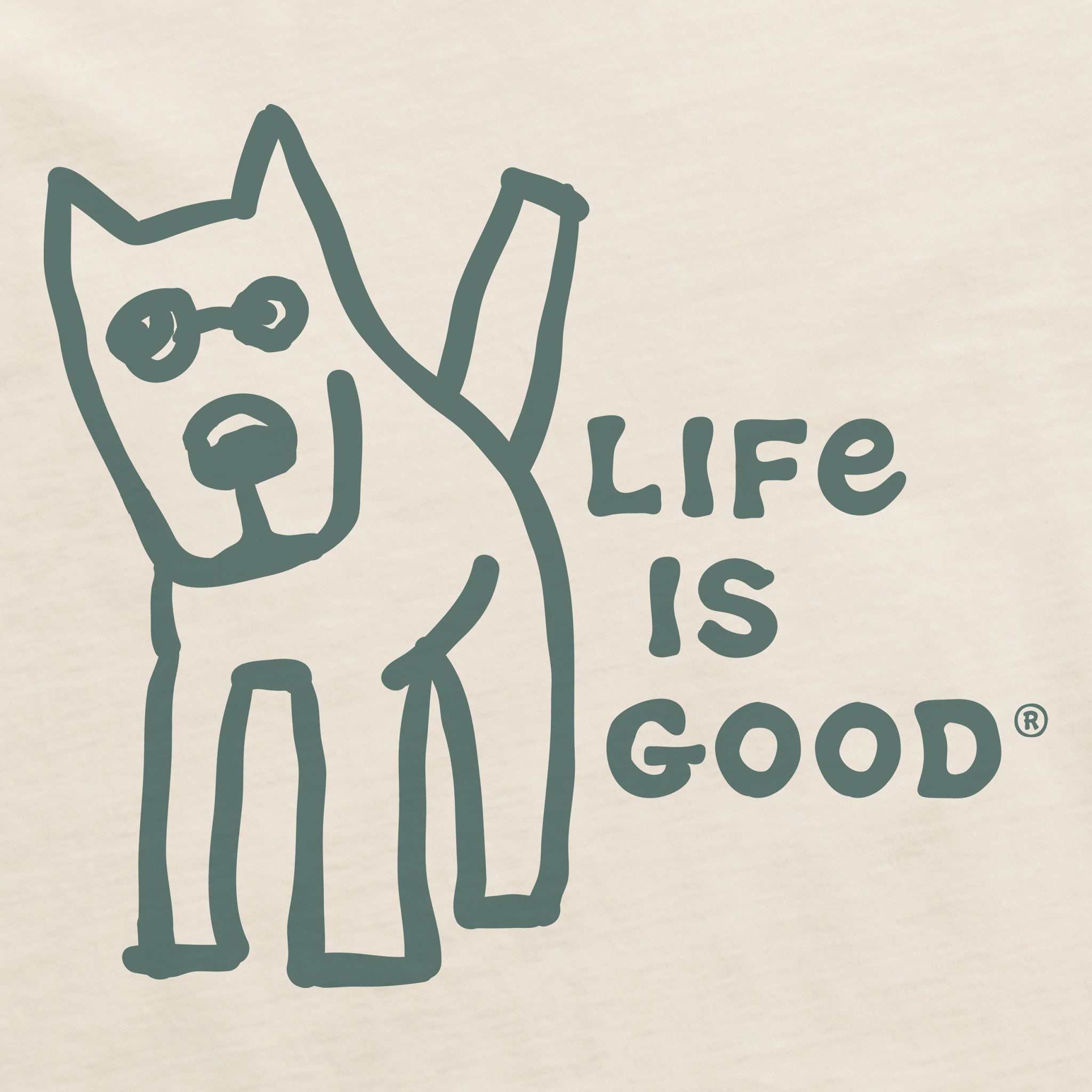 Men's Wordsmith Rocket Life is Good Short Sleeve Crusher Tee