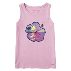 Women's Hibiscus-scape Crusher Tank