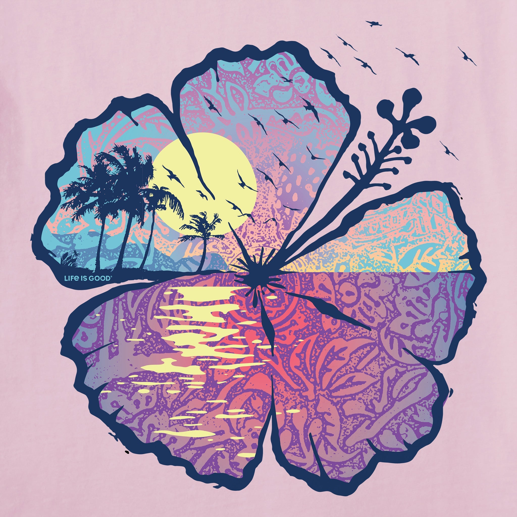 Women's Hibiscus-scape Crusher Tank