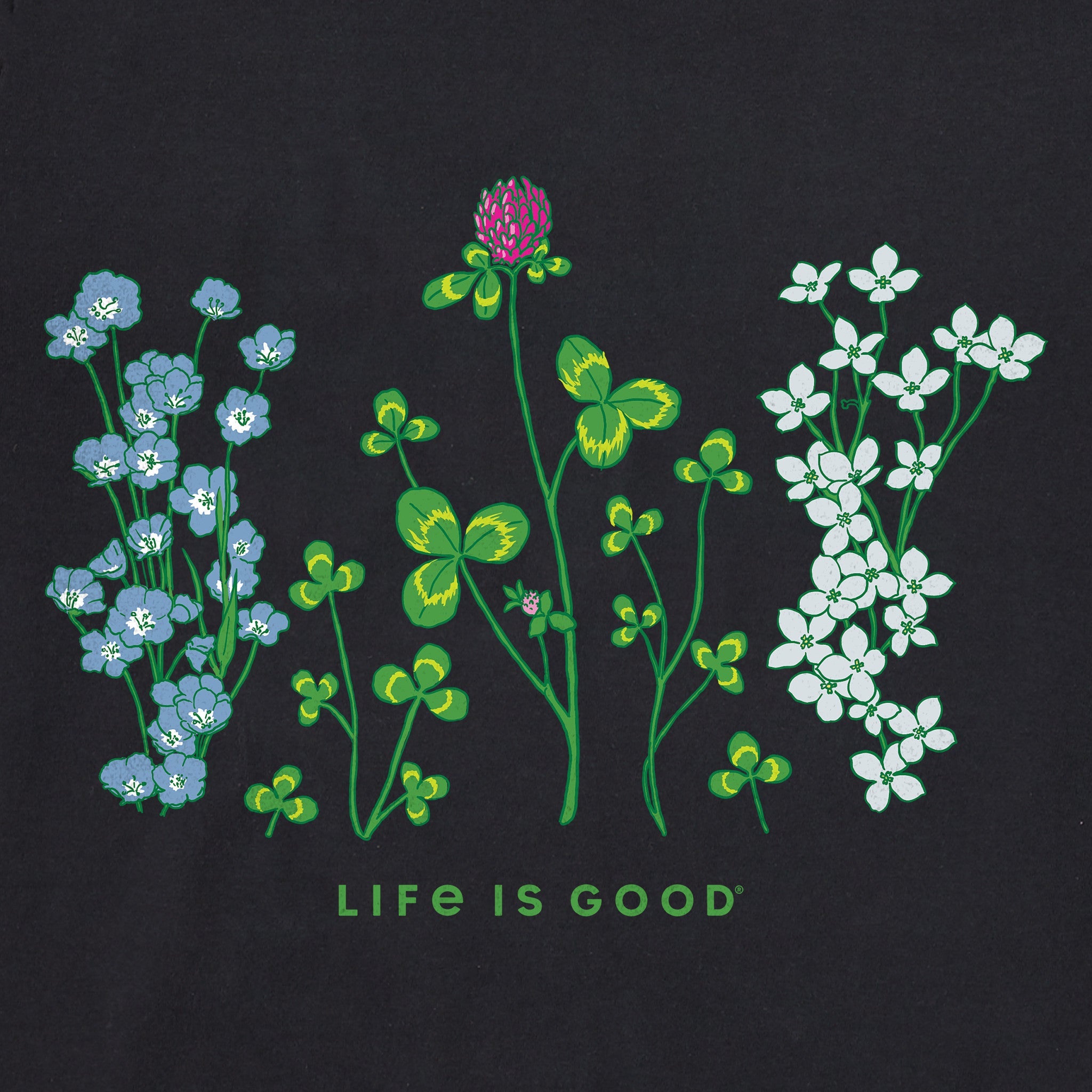 Women's Detailed Clovers and Wildflowers Crusher Tank