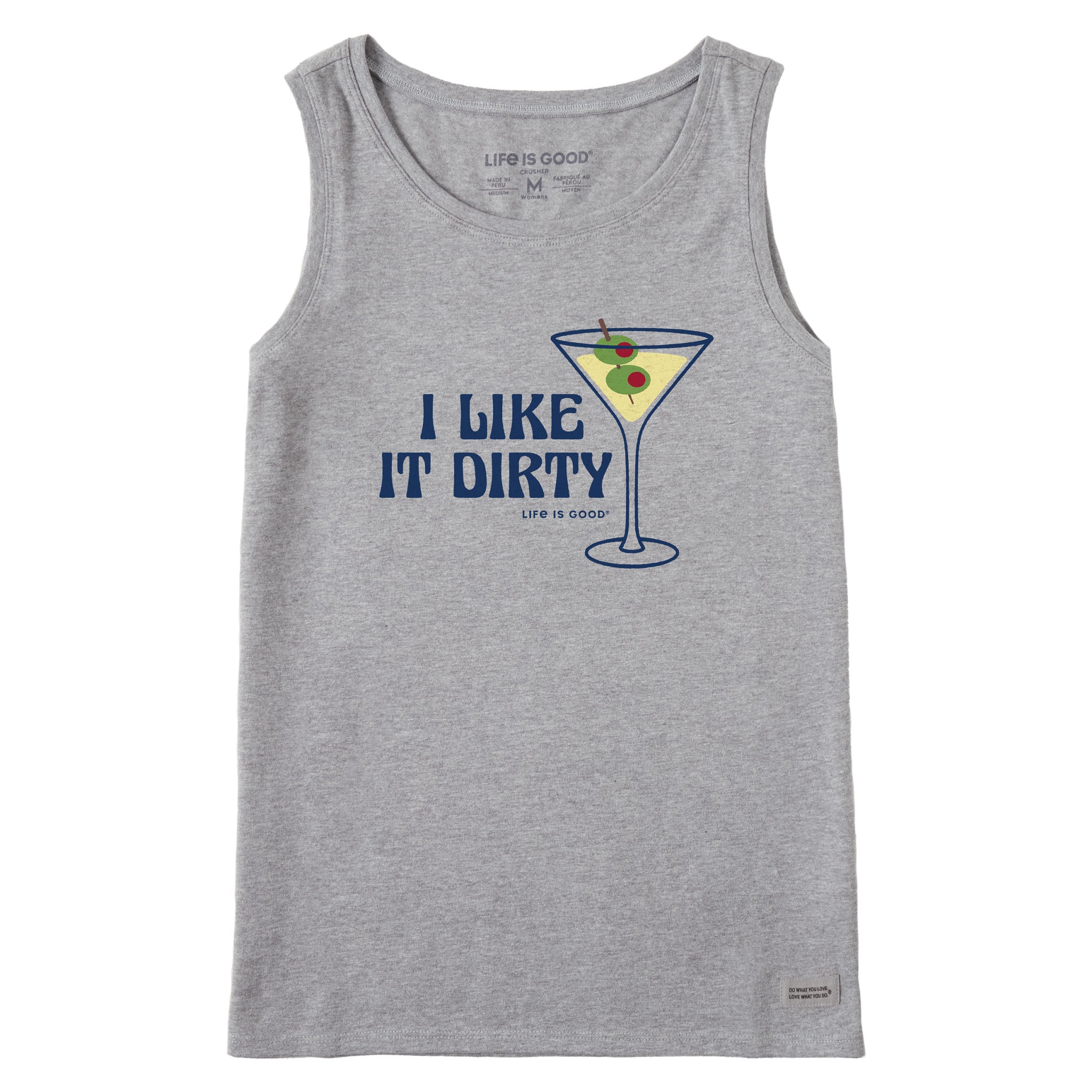 Women's I Like it Dirty Martini Crusher Tank