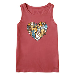 Women's Heart of Dogs Crusher Tank