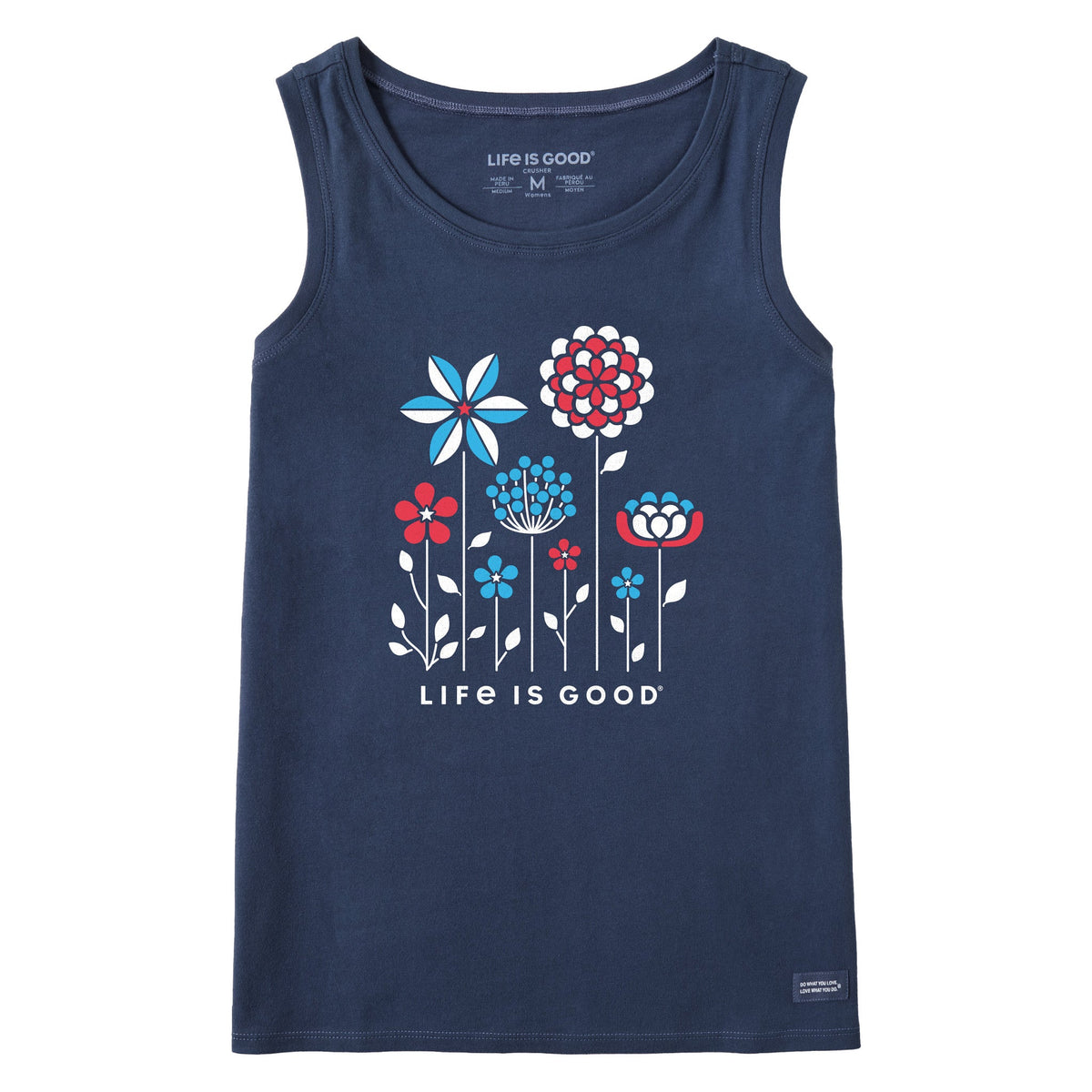 Women's Americana Flowers Crusher Tank