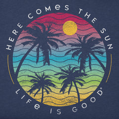 Women's Here Comes the Sun Palm Trees Crusher Tank