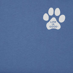 Men's Wordsmith Best Things in Life Paws Short Sleeve Crusher Tee