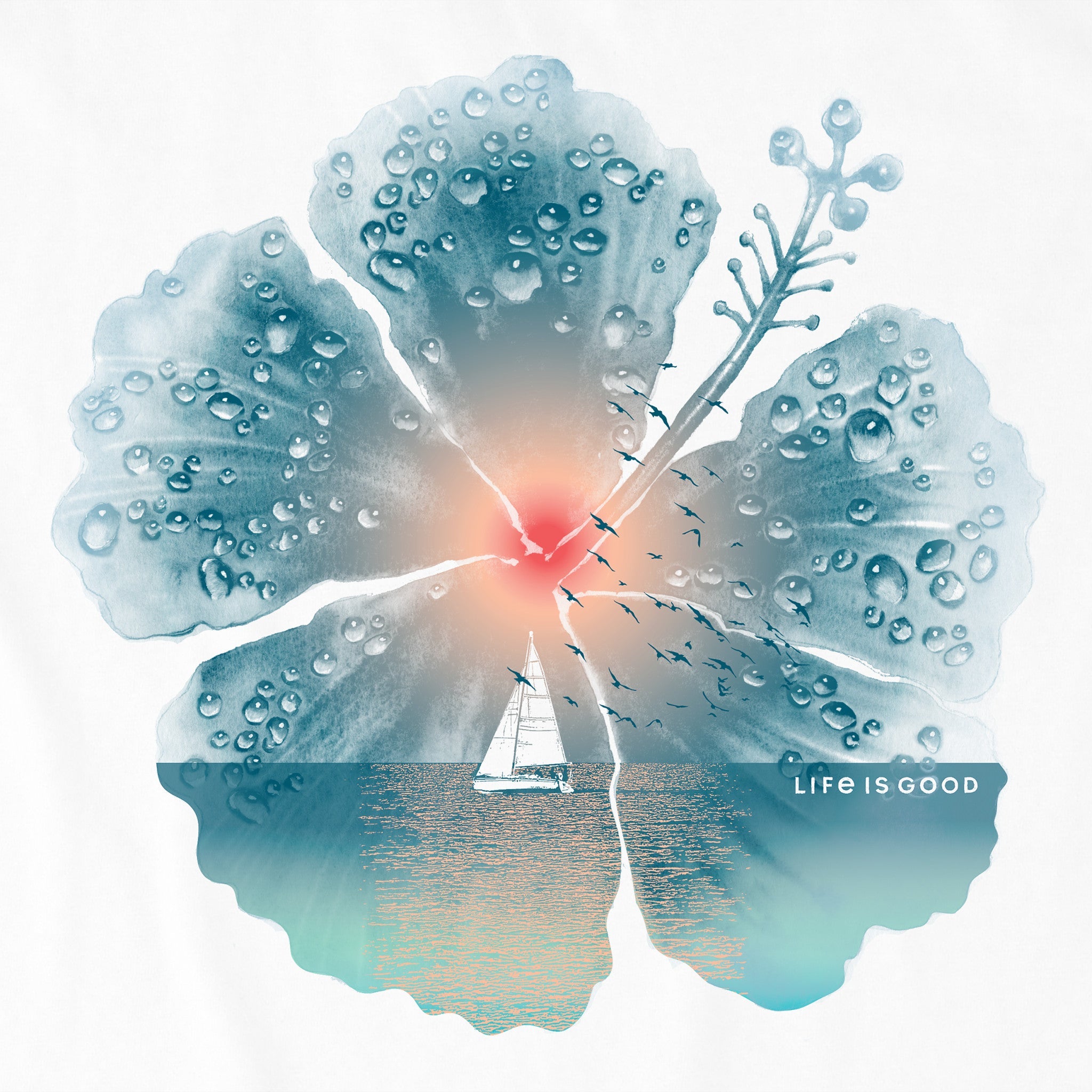 Women's Hibiscus Sail Crusher Tank