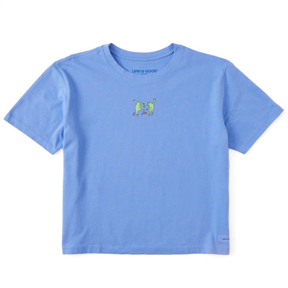 Women's Dancing Frogs Short Sleeve Crusher Boxy Tee
