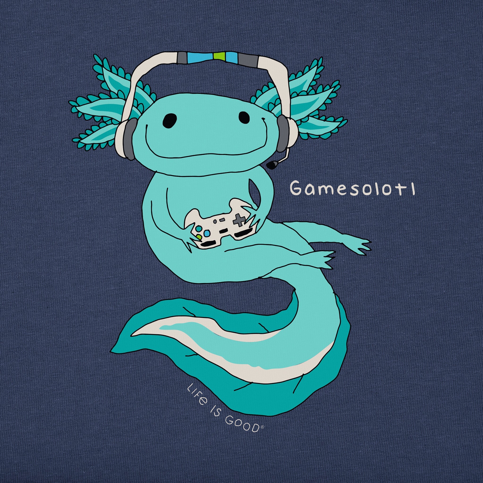 Kids Gamesolotl Short Sleeve Crusher Tee