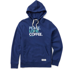 Men's Peace Love Coffee Simply True Fleece Hoodie