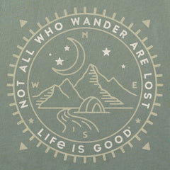 Men's Wander Compass Scene Simply True Fleece Crew