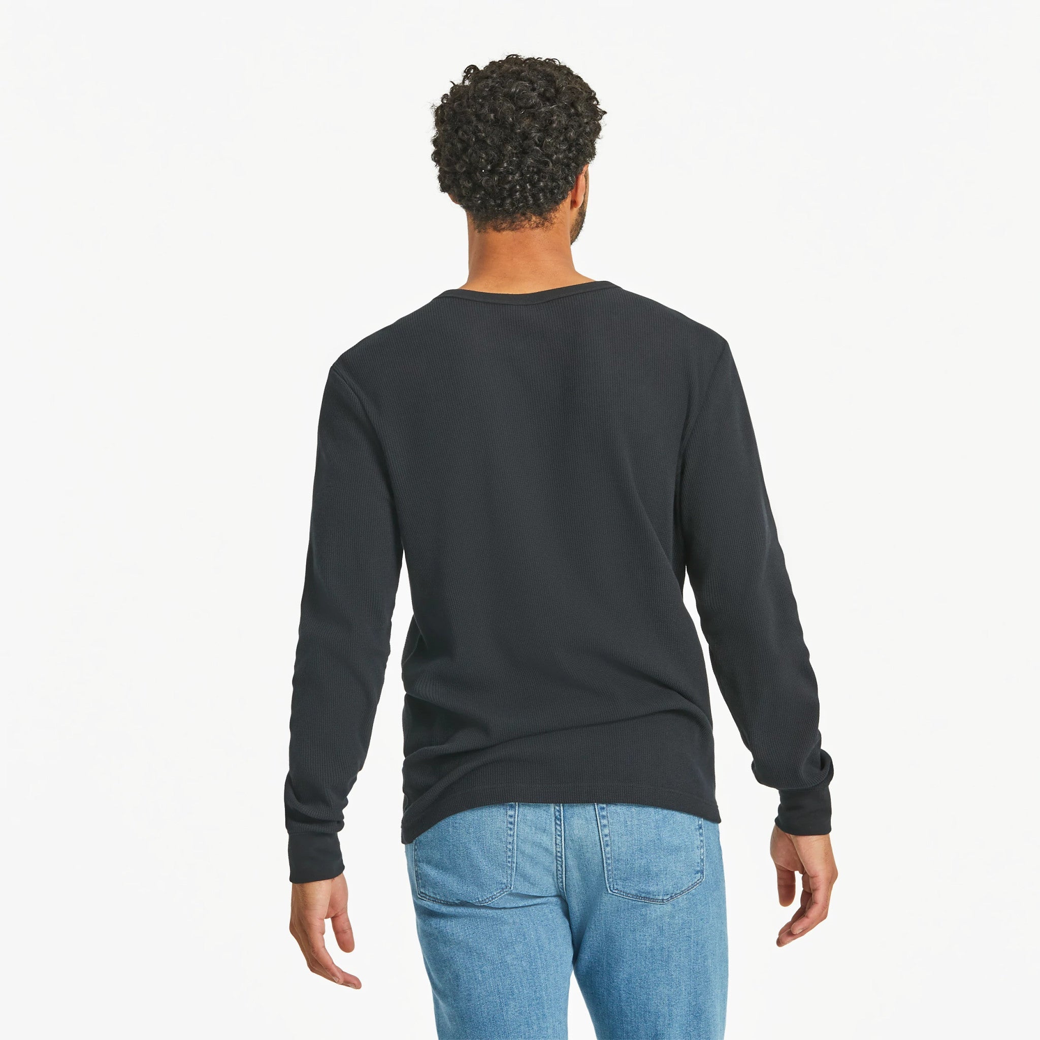 Men's Solid Thermal Henley