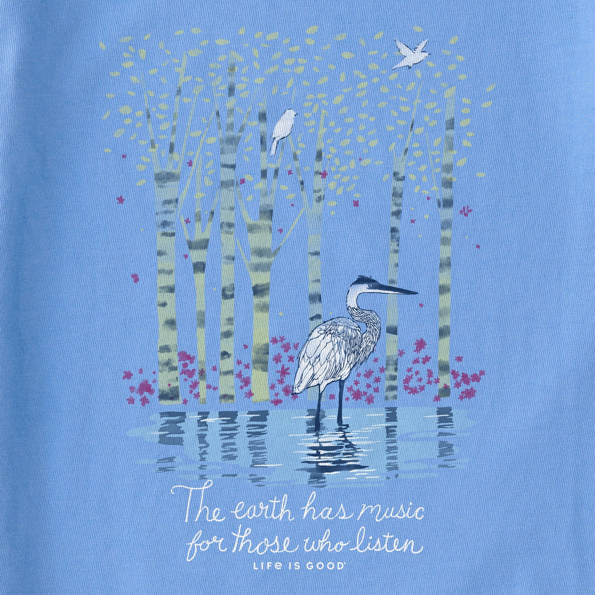 Women's Earth Has Music Heron Short Sleeve Tee