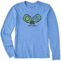 Women's Keep It Simple Pickleball Long Sleeve Crusher Tee
