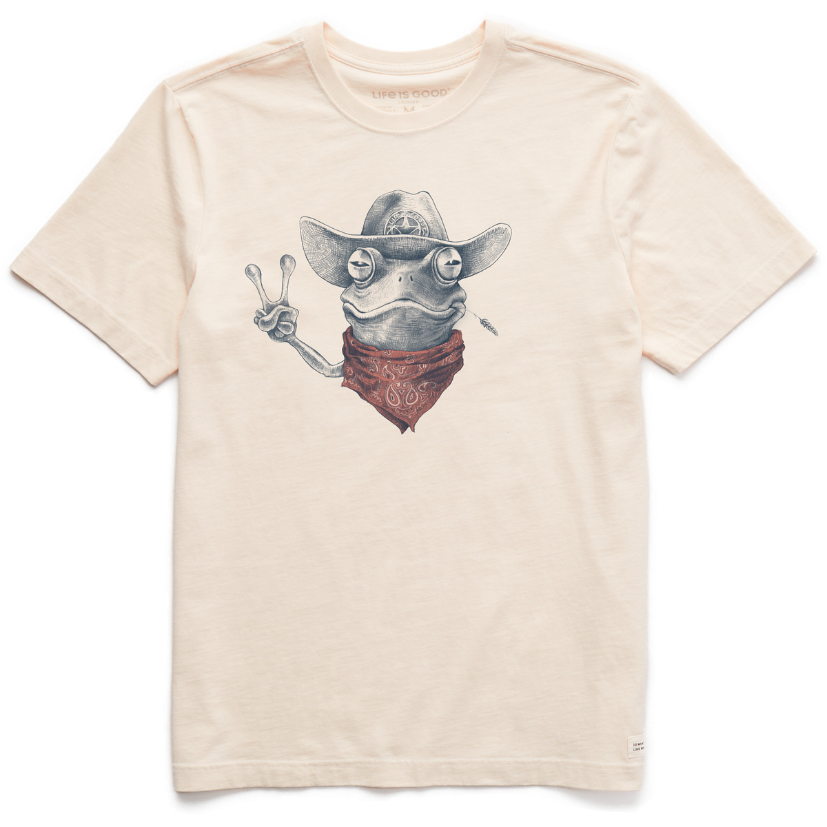 Men's Peace Frog Short Sleeve Crusher Tee