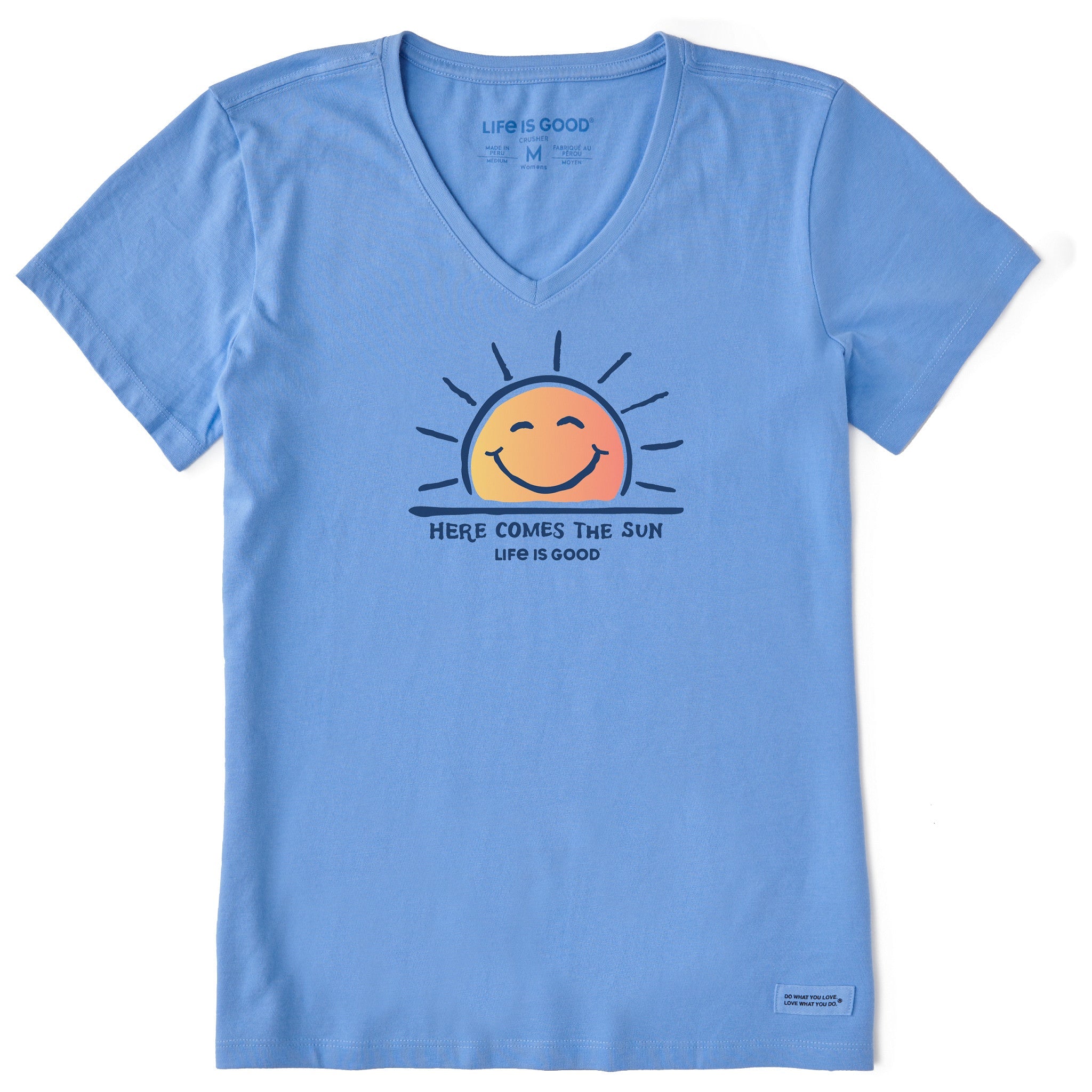 Women's Here Comes The Sun Smile Crusher Vee