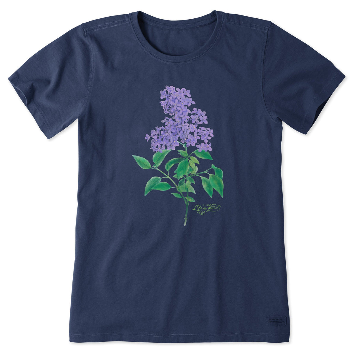 Women's Antique Lilac Painting Short Sleeve Crusher Tee