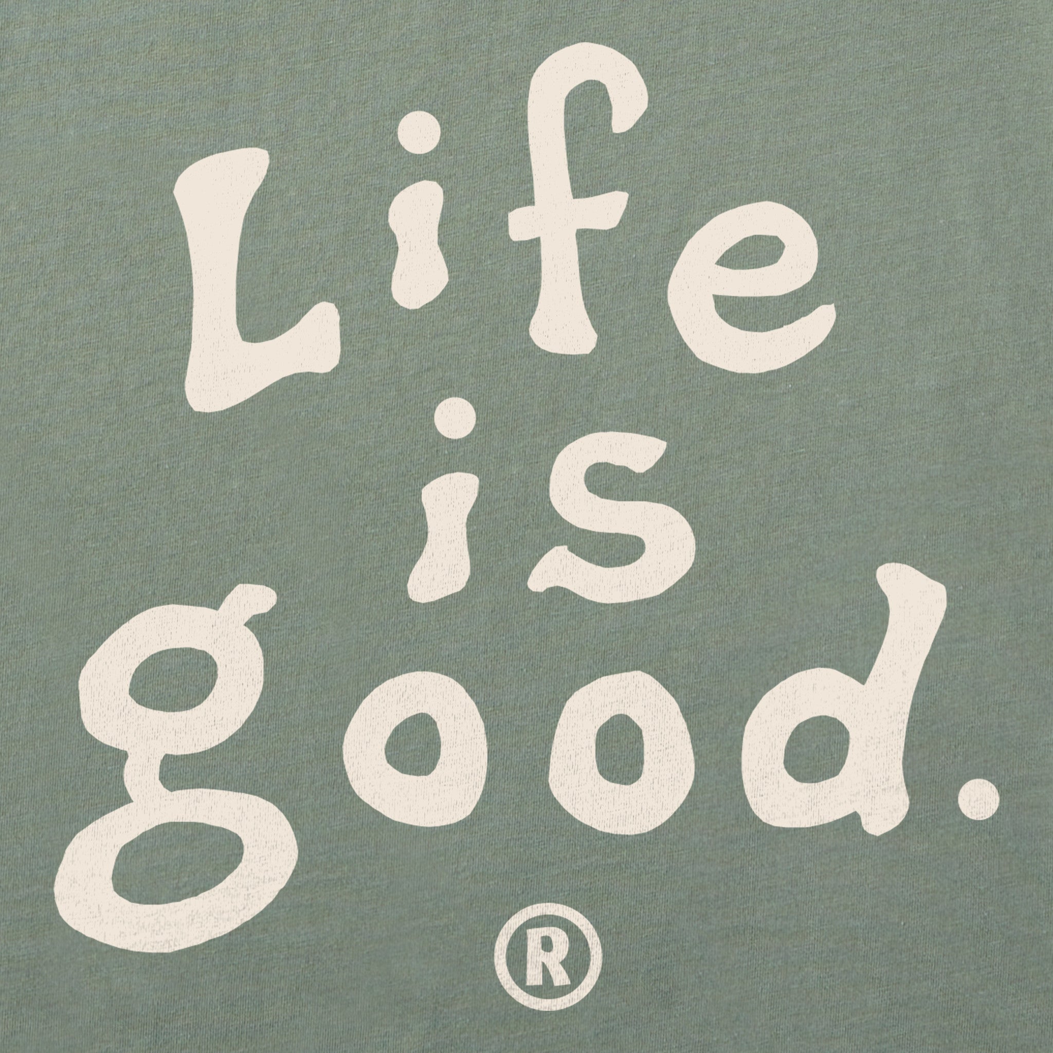 Men's LIG Vintage Wordmark Stacked Simply True Fleece Crew
