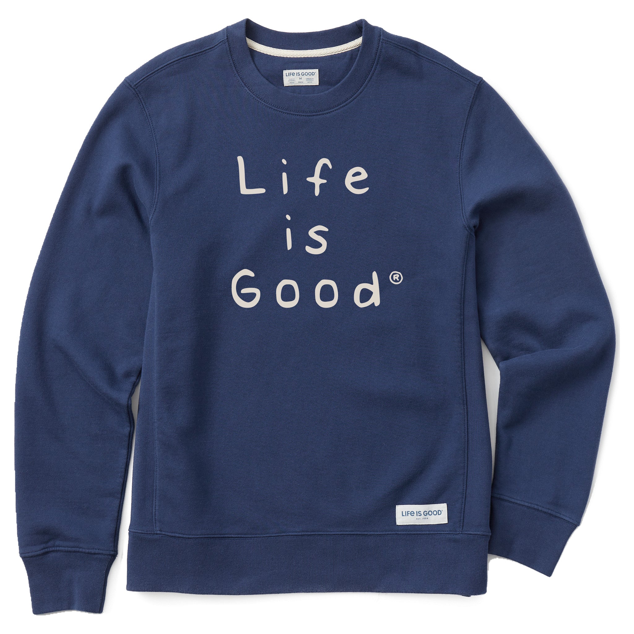 Men's Quirky Stacked LIG Simply True Fleece Crew
