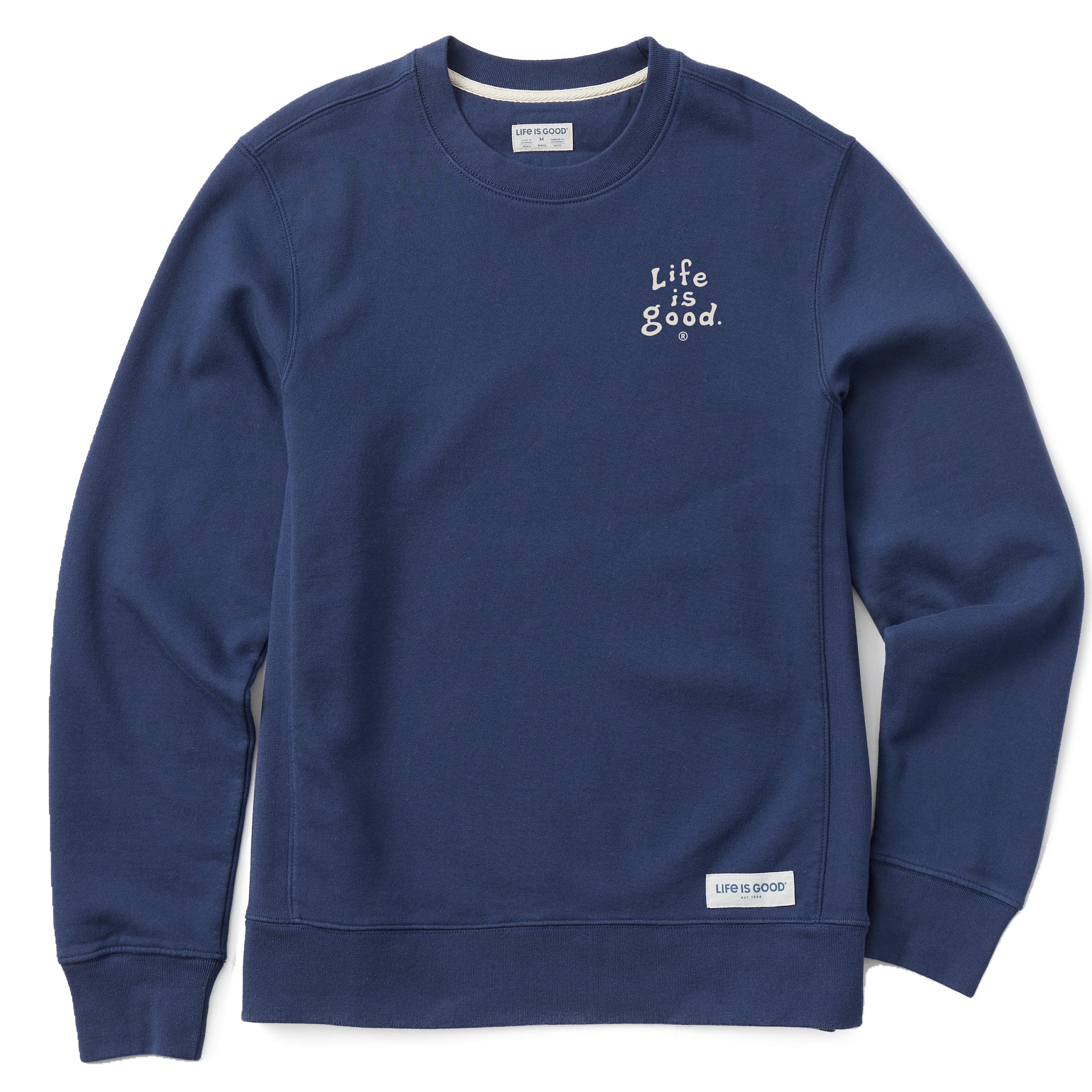 Men's LIG Vintage Wordmark Stacked Simply True Fleece Crew