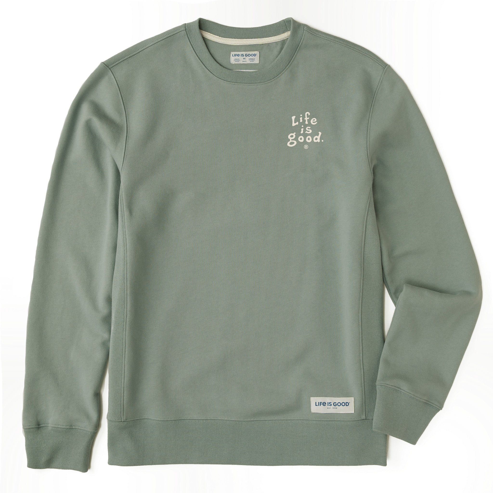 Men's LIG Vintage Wordmark Stacked Simply True Fleece Crew