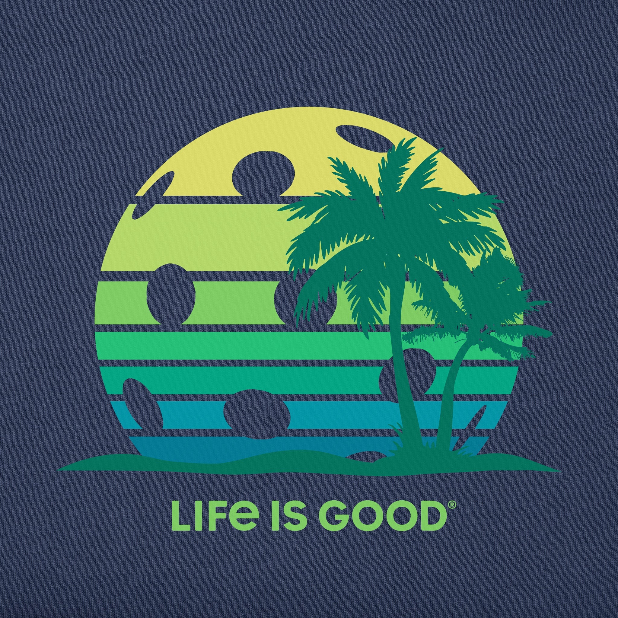 Men's Retro Pickleball Palms Short Sleeve Tee