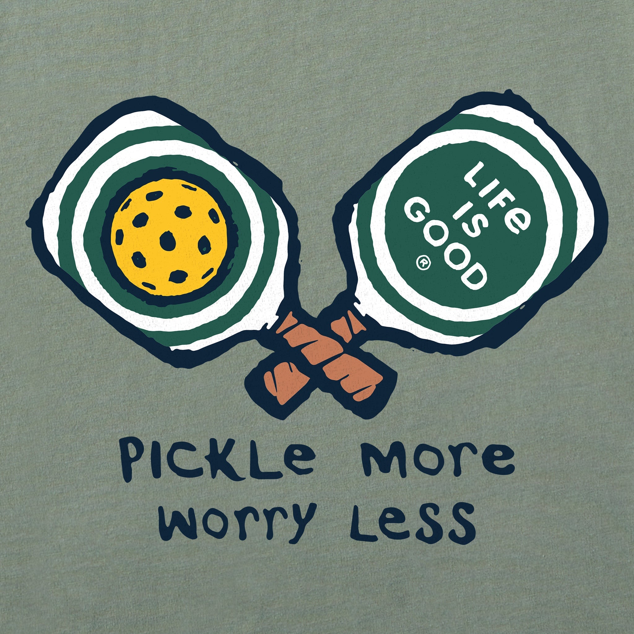 Men's Pickle More Worry Less Short Sleeve Tee