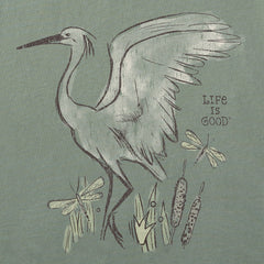 Women's Egret Short Sleeve Crusher Vee