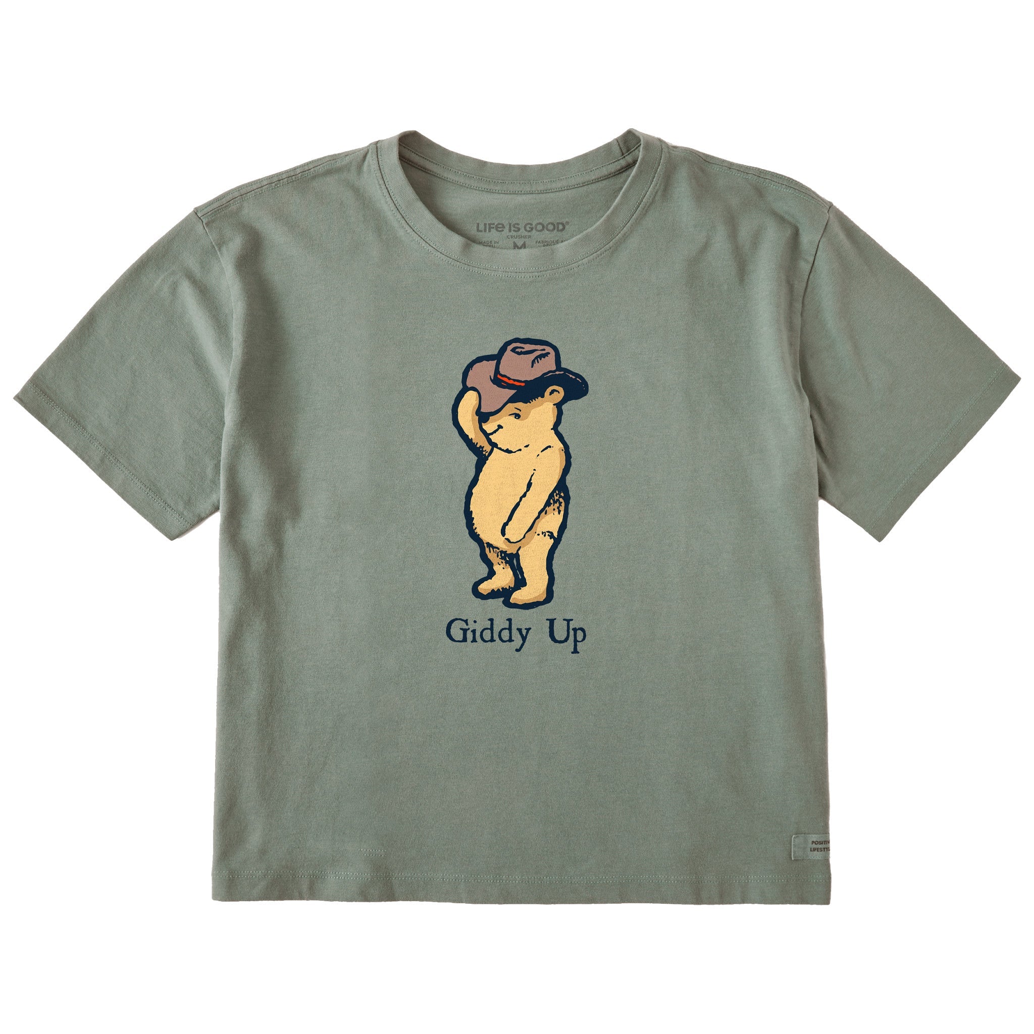 Women's Giddy Up Winnie Short Sleeve Crusher Boxy Tee